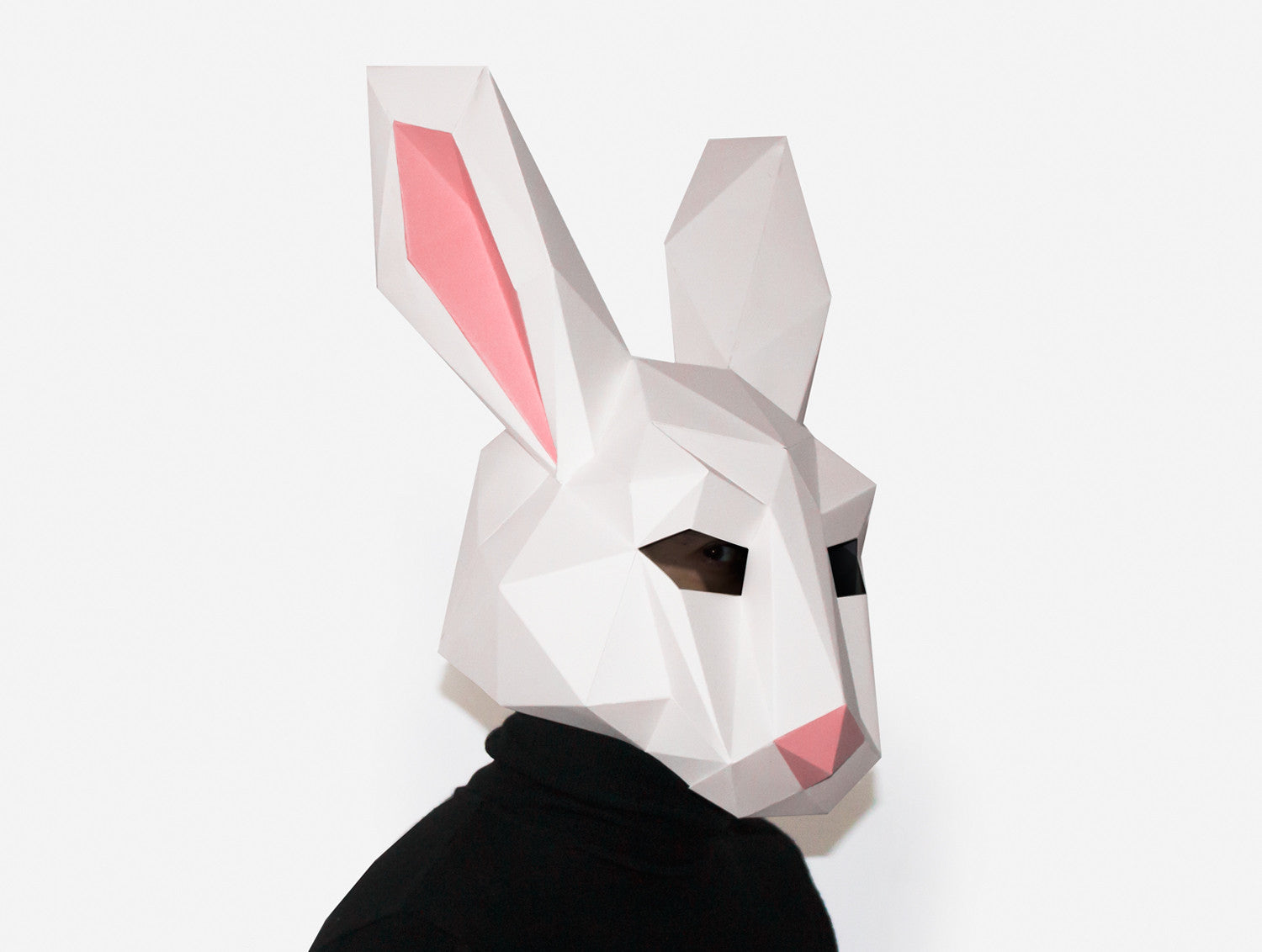 Yellow Rabbit Paper Mask Rabbit Mask DIY Paper Mask Template – Lapa Studios