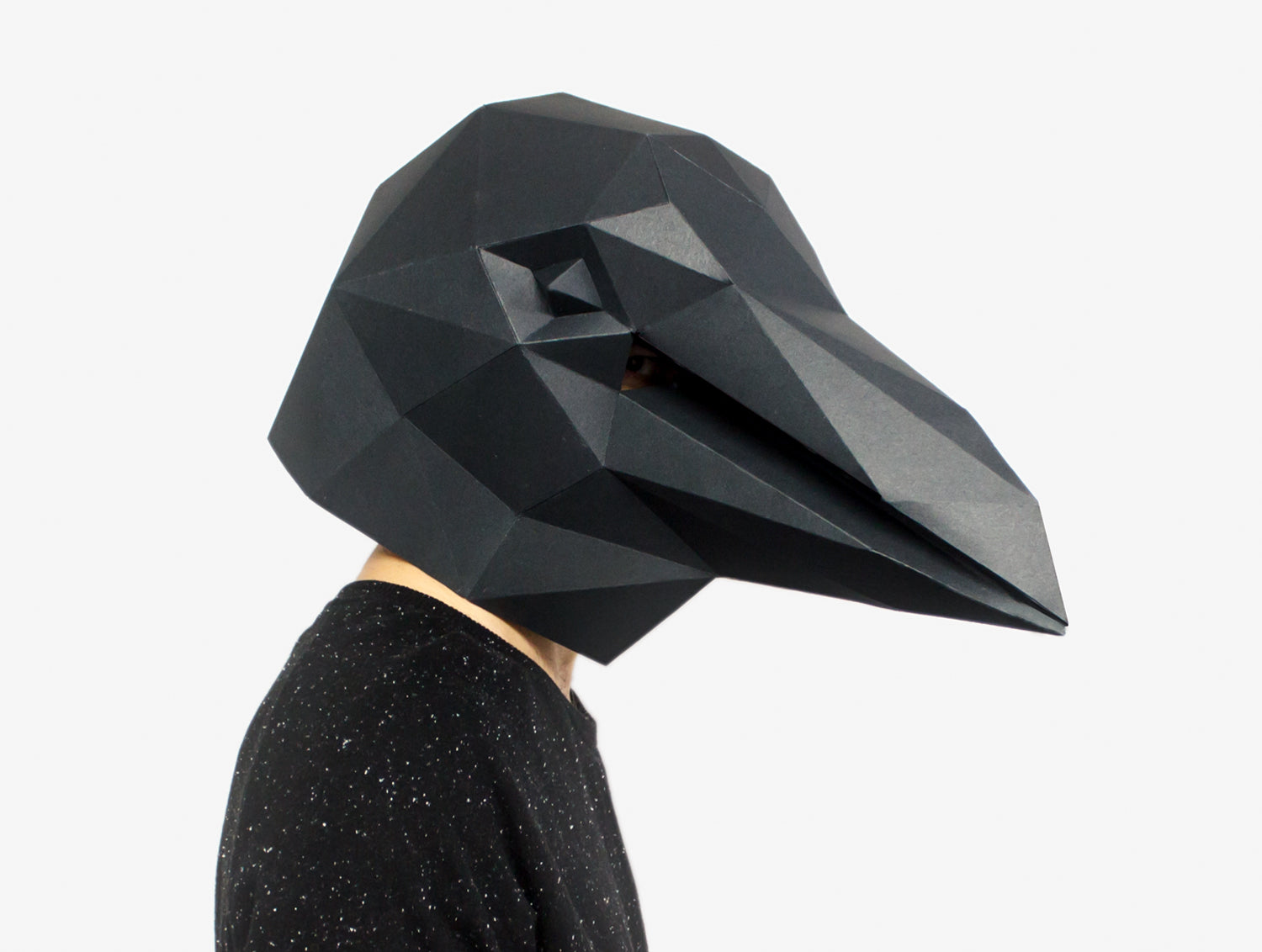 Raven Crow Mask DIY Paper Mask Template – Lapa Studios