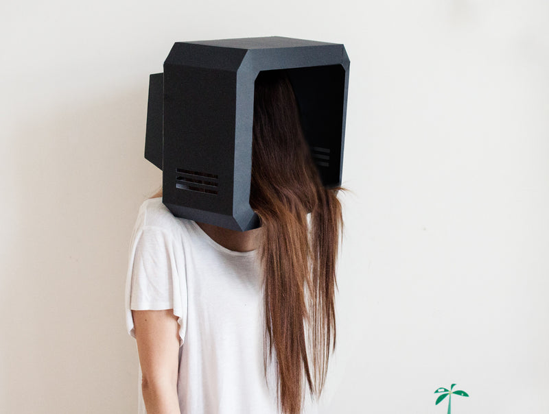 TV Mask <br> DIY Paper Mask Template