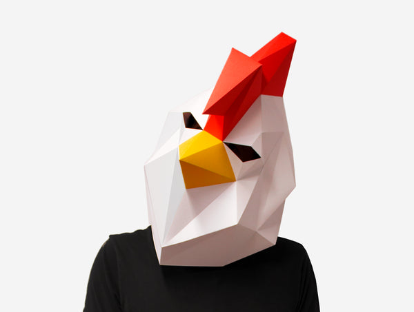 Rooster Mask DIY Paper Mask Template – Lapa Studios rooster-mask-diy-paper-mask-template-lapa-studios
