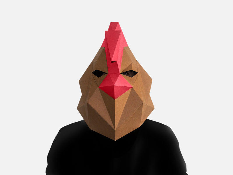 Rooster Mask DIY Paper Mask Template – Lapa Studios
