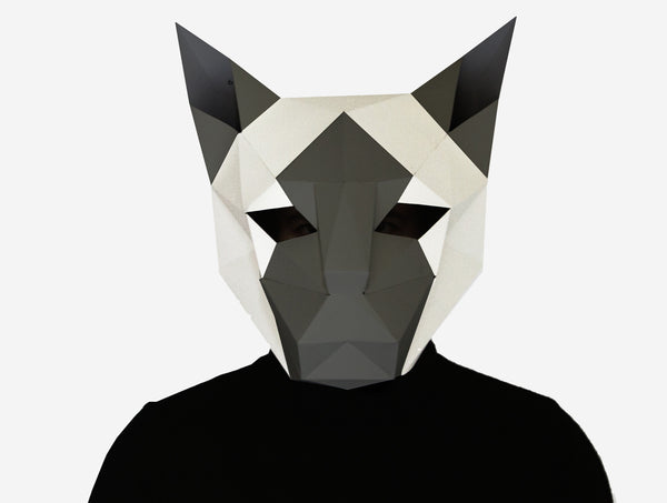 Siamese Cat Mask <br> DIY Paper Mask Template