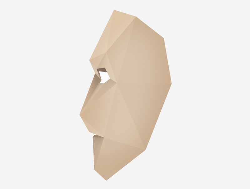 Snakeface Half Mask <br> DIY Paper Mask Template