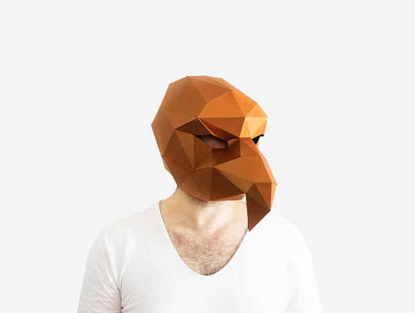 Vulture Bird Mask <br> DIY Paper Mask Template