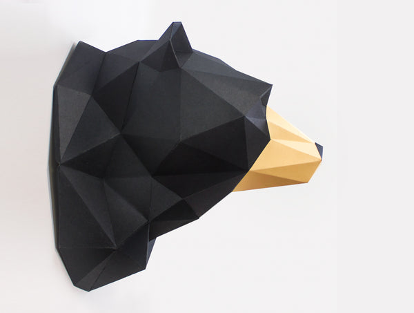 Bear Sculpture <br> DIY Paper Craft Template