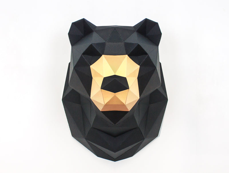 Bear Sculpture <br> DIY Paper Craft Template