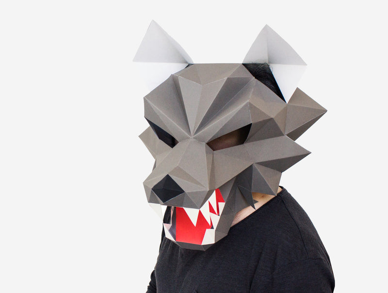 Fold Amazing Geometric Animal Masks from Cardstock