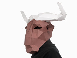 Wildbeest Gnu Mask <br> DIY Paper Mask Template