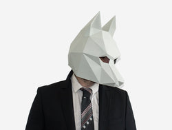 Wolf Mask <br> DIY Paper Mask Template