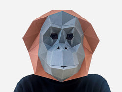 Orangutan Mask <br> DIY Paper Mask Template